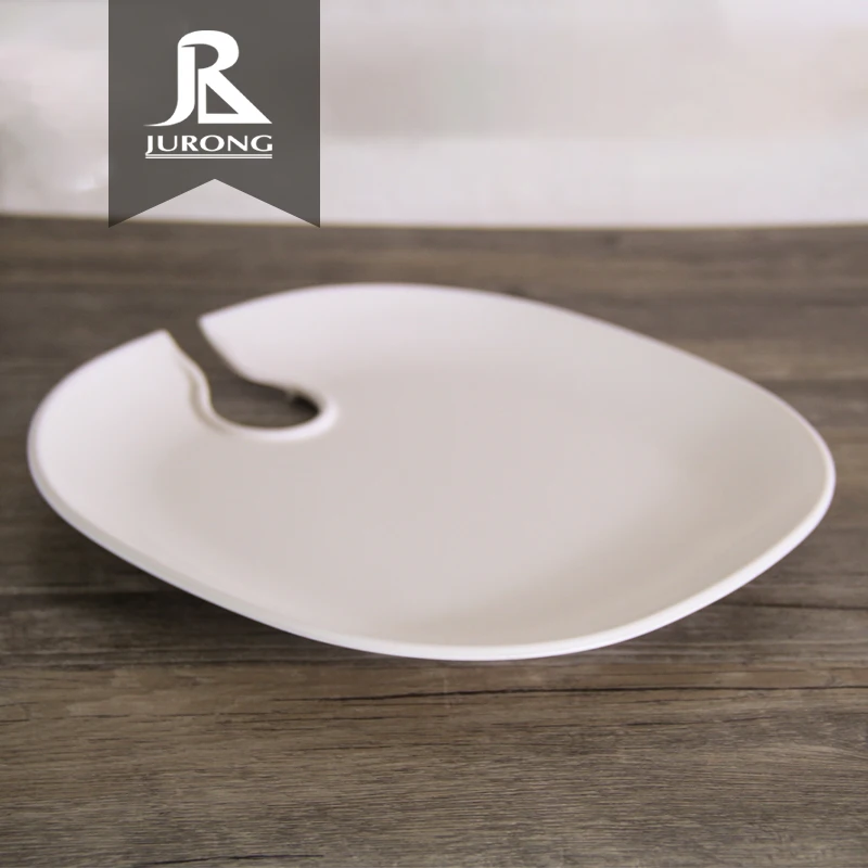 Factory supplies Reusable Cocktail plastic melamine party wine holder plate