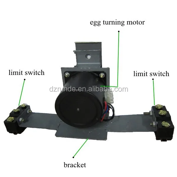 Egg turning motor system for egg incubator