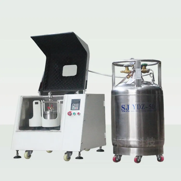 Nano Super Fine Powder Grinding Machine Ce Approved Aircooling Grinder For Biology Research Cryogenic Tank Planetary Ball Mill