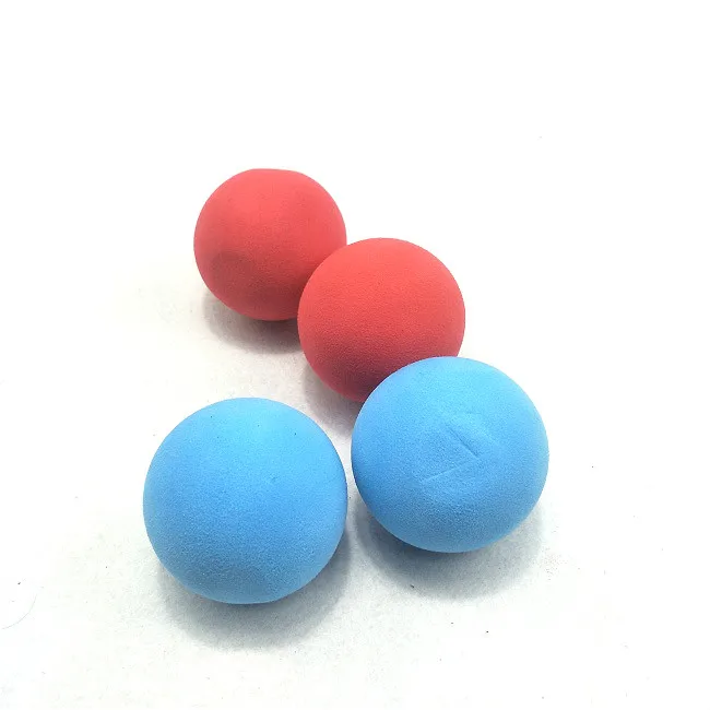 70mm and  60mm diameter in red sky blue color shooting Eva foam ball