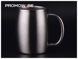 BO Cheap Custom Print Insulated Beer Mug Wholesale Double Wall Stainless Steel Barrel Coffee Beer Mug with Lid and Handle