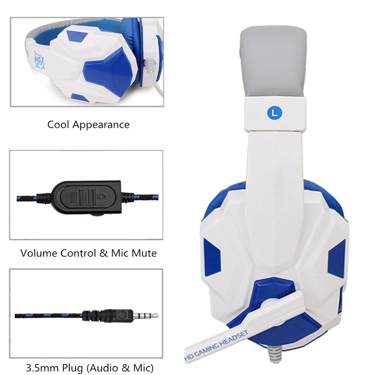 Nice quality headband gaming headset electronic sports computer headphone PS4 special purpose switch microphone