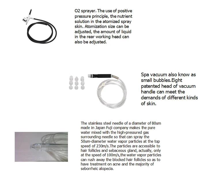 New products from china oxygen jet facial therapi system equip aqua machine