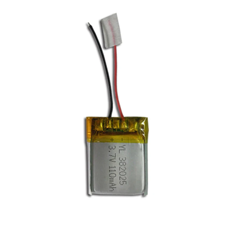 3.7v 110mah Lithium Polymer Battery Pack with Protection Circuit 0.4Wh Lipo Battery