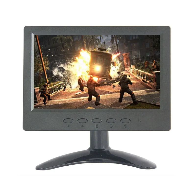 Портативный 7 дюймов монитор с сенсорным экраном с VGA/BNC/av вход