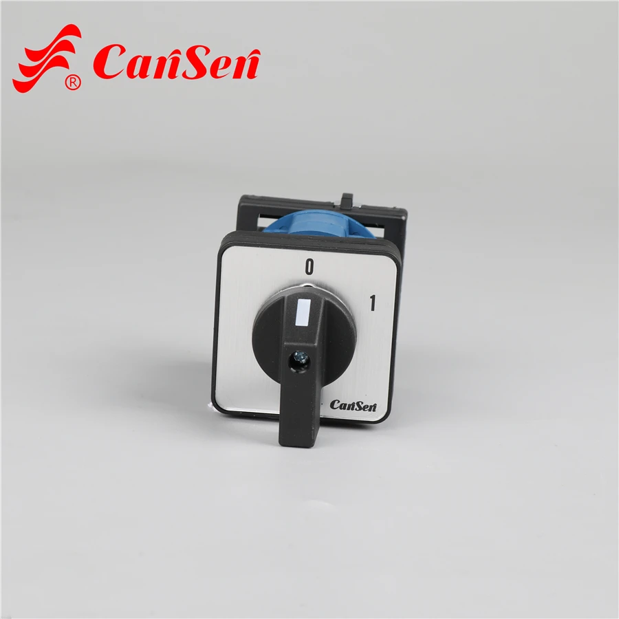Cansen LW26-20 20A 0-1 3P Electric switch DIN rail mount base mount changeover switch