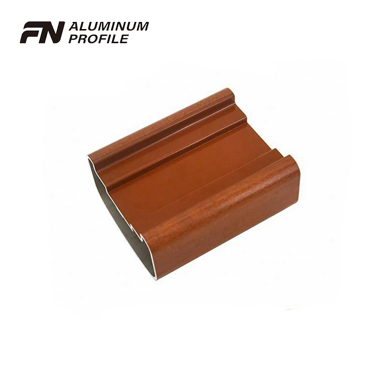 stylish anodized wood grain aluminum Alloy profiles for slat fence