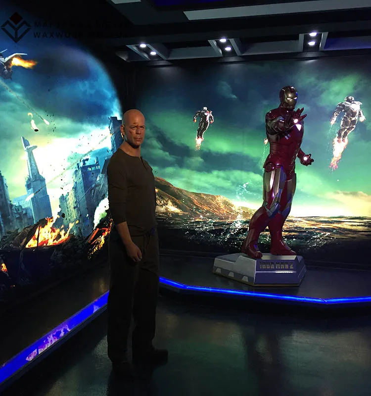 Action Figure of Celebrity Bruce Willis Silicone Wax Figure