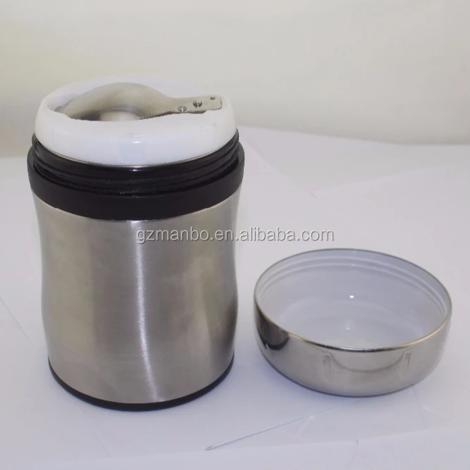 Manbo Brand 18 8 Double Wall Stainless Steel Thermos Food Flask Food Warmer With Spoon