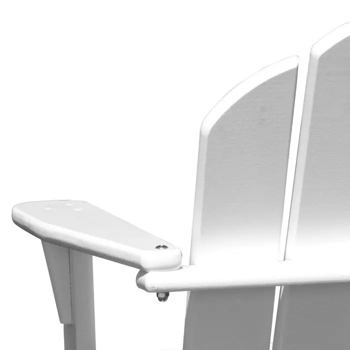 New Design Single Seater Wooden Nature Pleasant Bay Acacia Chair White Outdoor Garden Furniture