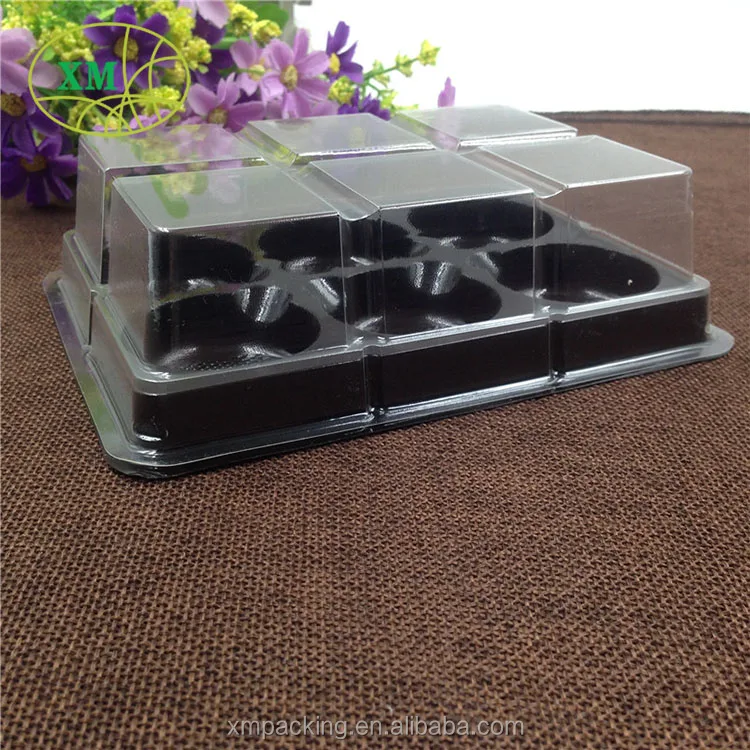 
Disposable Clear Food Container, Blister Food Box,Macarons Blister Packaging 