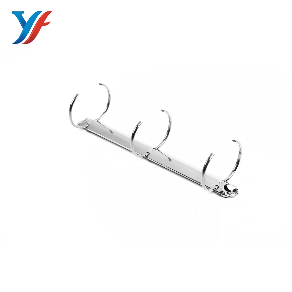 PR280 3 ring steel chip metal stationery hardware file clip