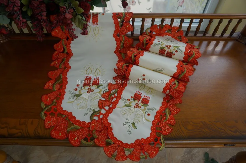 polyester Easter tablecloth Christmas holiday table runner