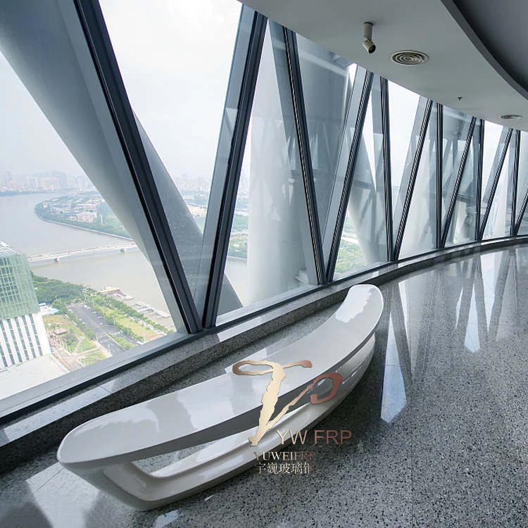 Modern  garden fiberglass moon  bench seat lounge chair