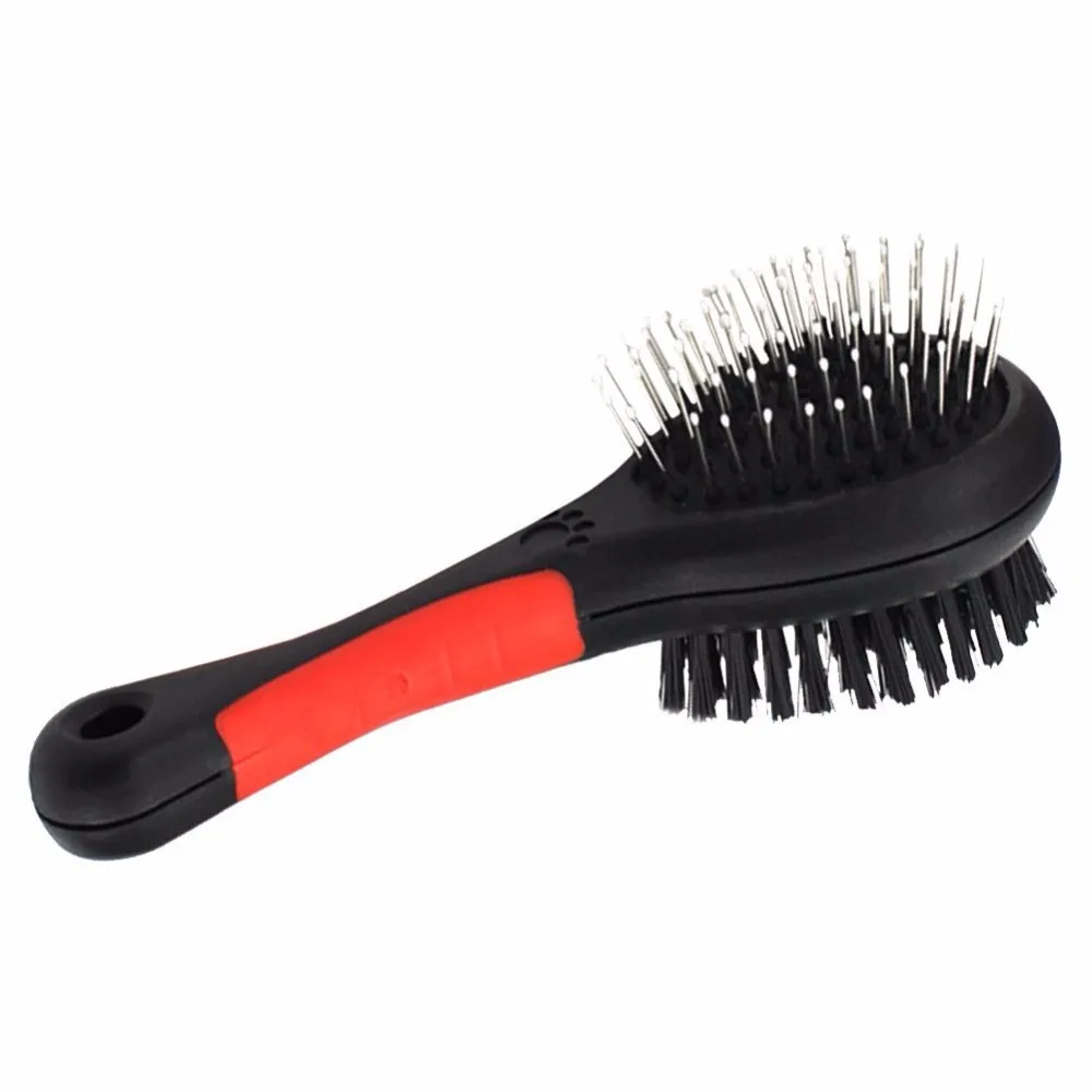 Cat Dog Double Sided Pin bristles Comb Brush For Pet Grooming
