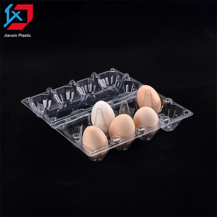 Custom boxes with logo plastic clear egg tray chicken egg cartons egg packaging box