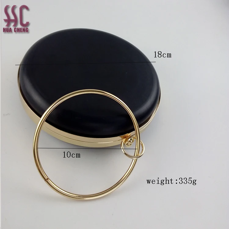 Guangzhou China New Style Round Shape Metal Clasp Purse Frame Box Clutch Bag Frame