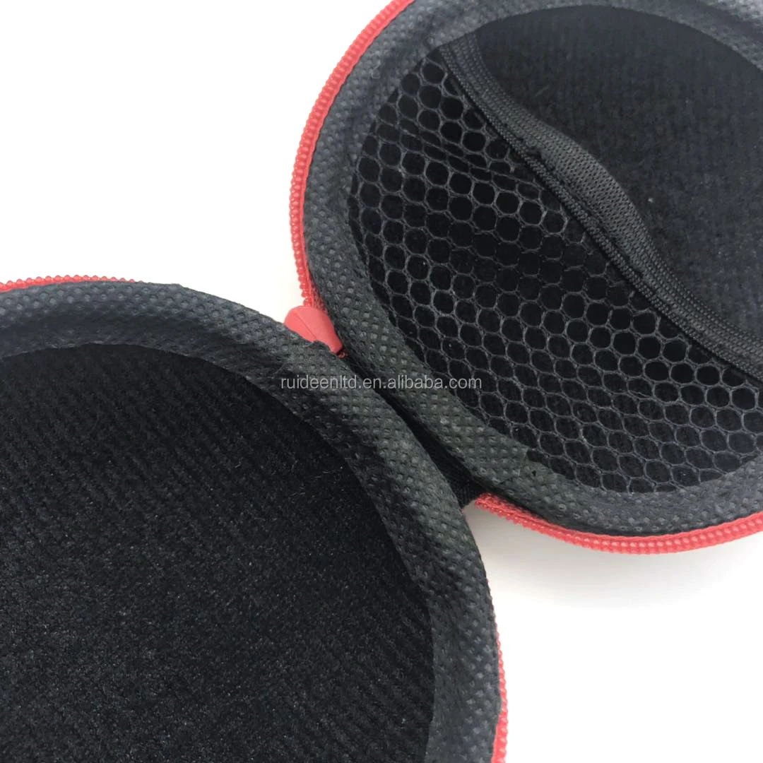 9.8(Diameter)*5.4CM Round Nylon 1680D Hard Shell EVA Case for Earbud Case (LZH-42)