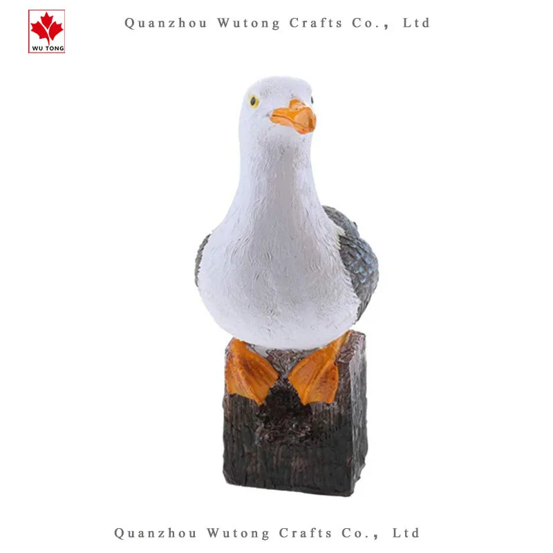 Creative Resin Craft Landscape Decor Seagull Statue Garden Lawn Ornament Animal Sculpture