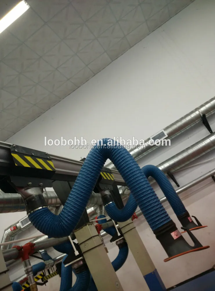 fume extraction arm and flexible welding smoke suction arm/air exhaust hood