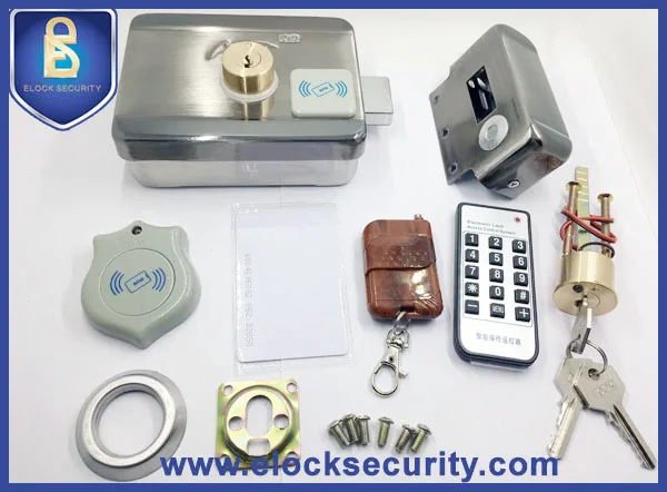 Intelligent Electronic Door Lock with Deadbolt, Knob, Push Button