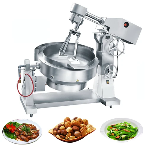 
XYZDCG-300 Maquinaria para industria alimentaria/ marmita olla industrial con agitador 300 litros a gas para salsa 