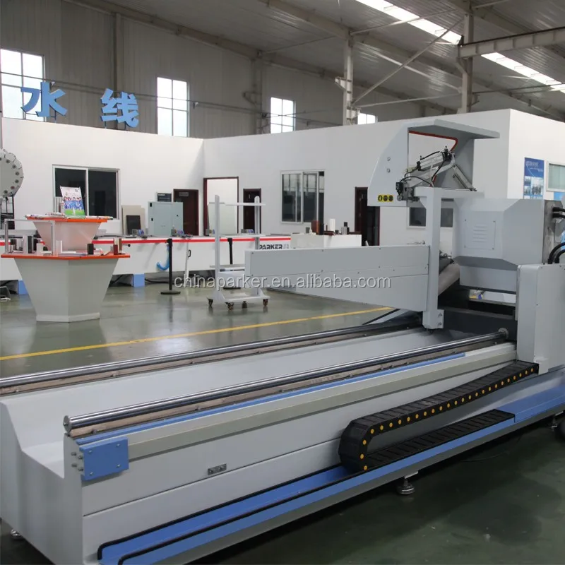Aluminum Profile 3 Axis CNC Any Angle Double Head Cutting Saw