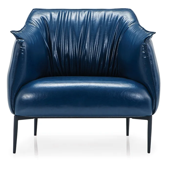 Office lounge sofa office waiting room sofa genuine leather boss couch