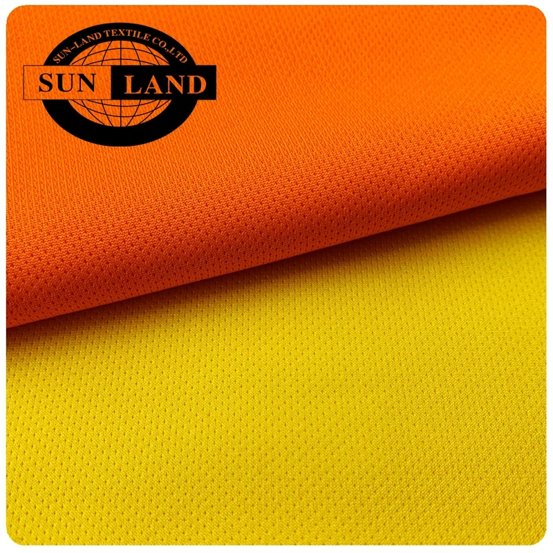T-shirt Clothing Uniform 100% Polyester Micro Breathable Eyelet Mesh Fabric for Sportswear