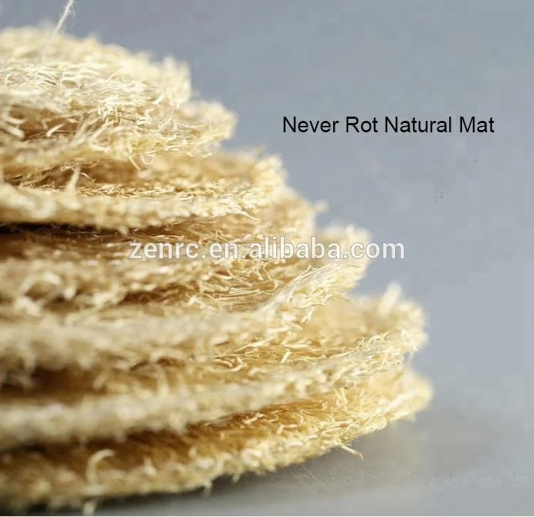 Ecology Culture Raw Aged Loofah Sponge Kitchen Mat for Tea Cup Kettle Roaster