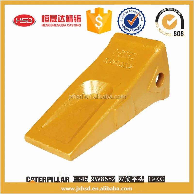 heavy construction machinery J550 excavator spare parts flat head bucket teeth E345 9W8552