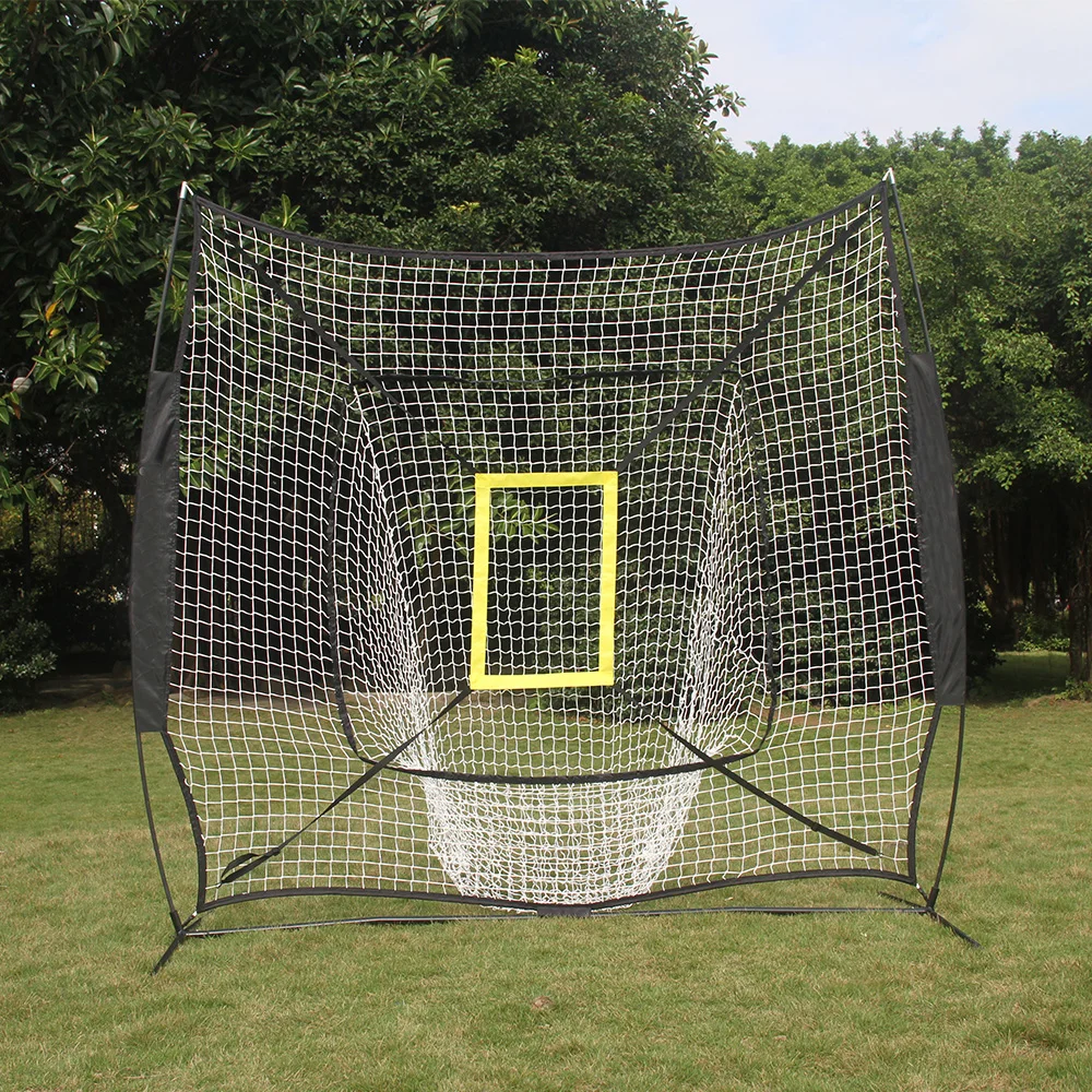 Высокое качество бейсбол и софтбол практика сетка 7x7 с бантом рамки для