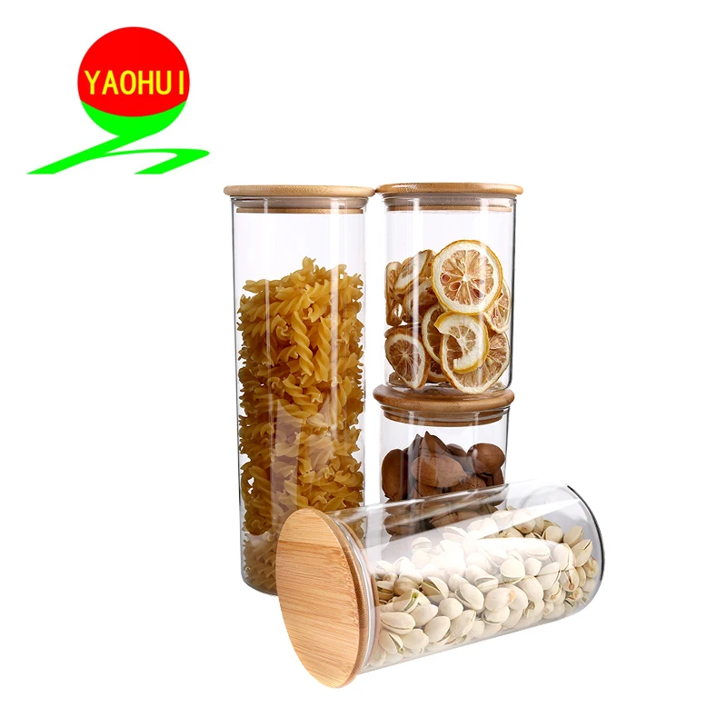 Borosilicate Glass Jar  vacuum sealed with lid for storage food