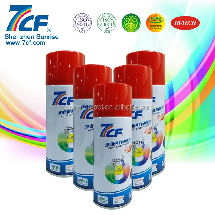 Top Quality Multi-colors Shenzhen Sunrise Famous Brand 7CF Motorcycle Spray Paint