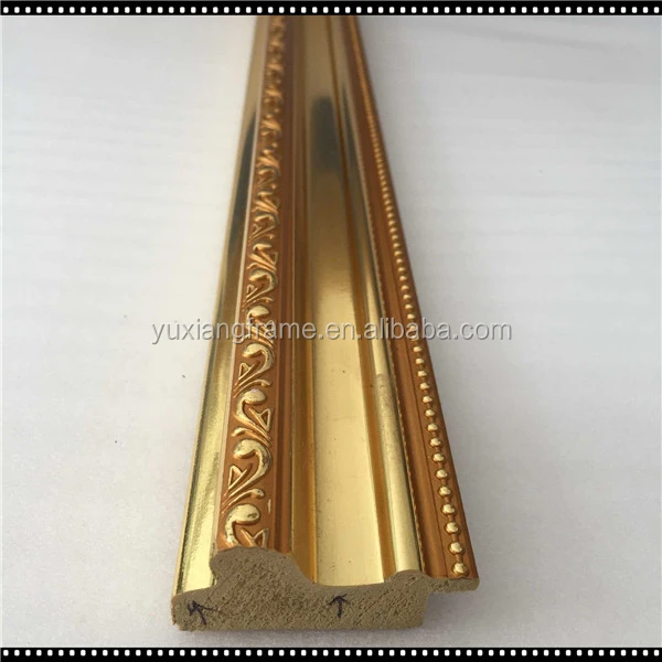 wholesale gold color picture frames for ps photo frames moulding with embossing