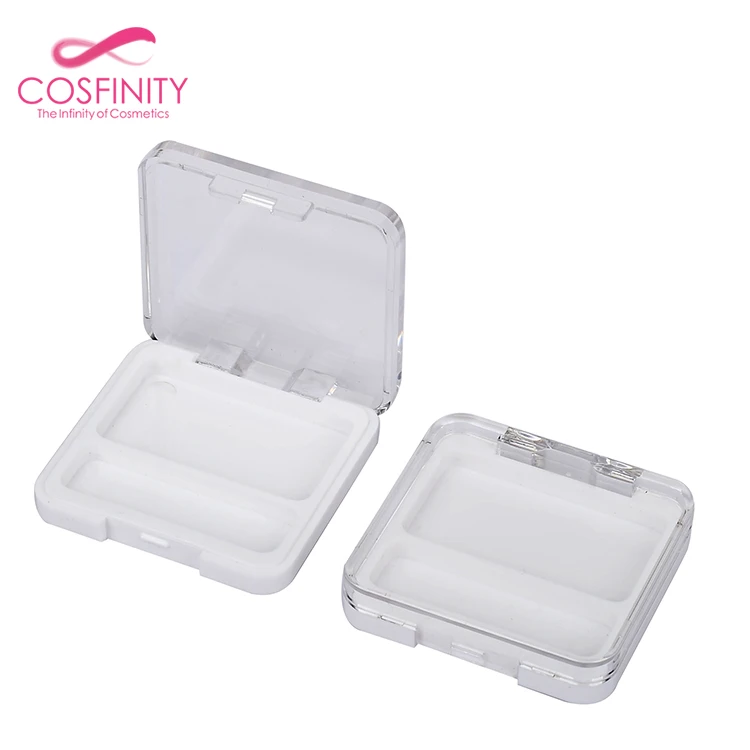 CP03-2488 Private label empty plastic blusher palette eye shadow container custom eyeshadow packaging