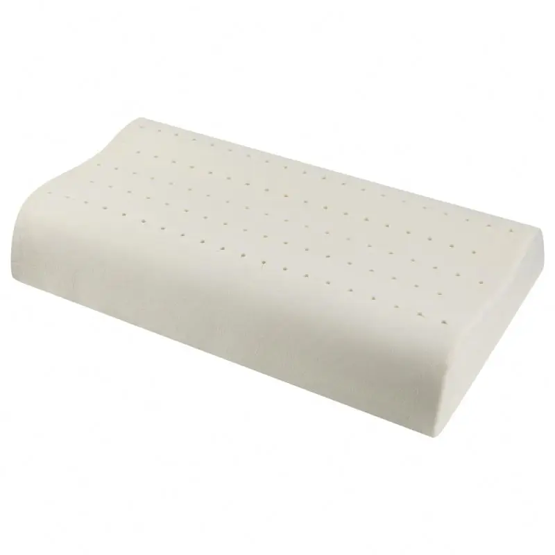 Fabric Ventilated Natural Foam Latex Pillow