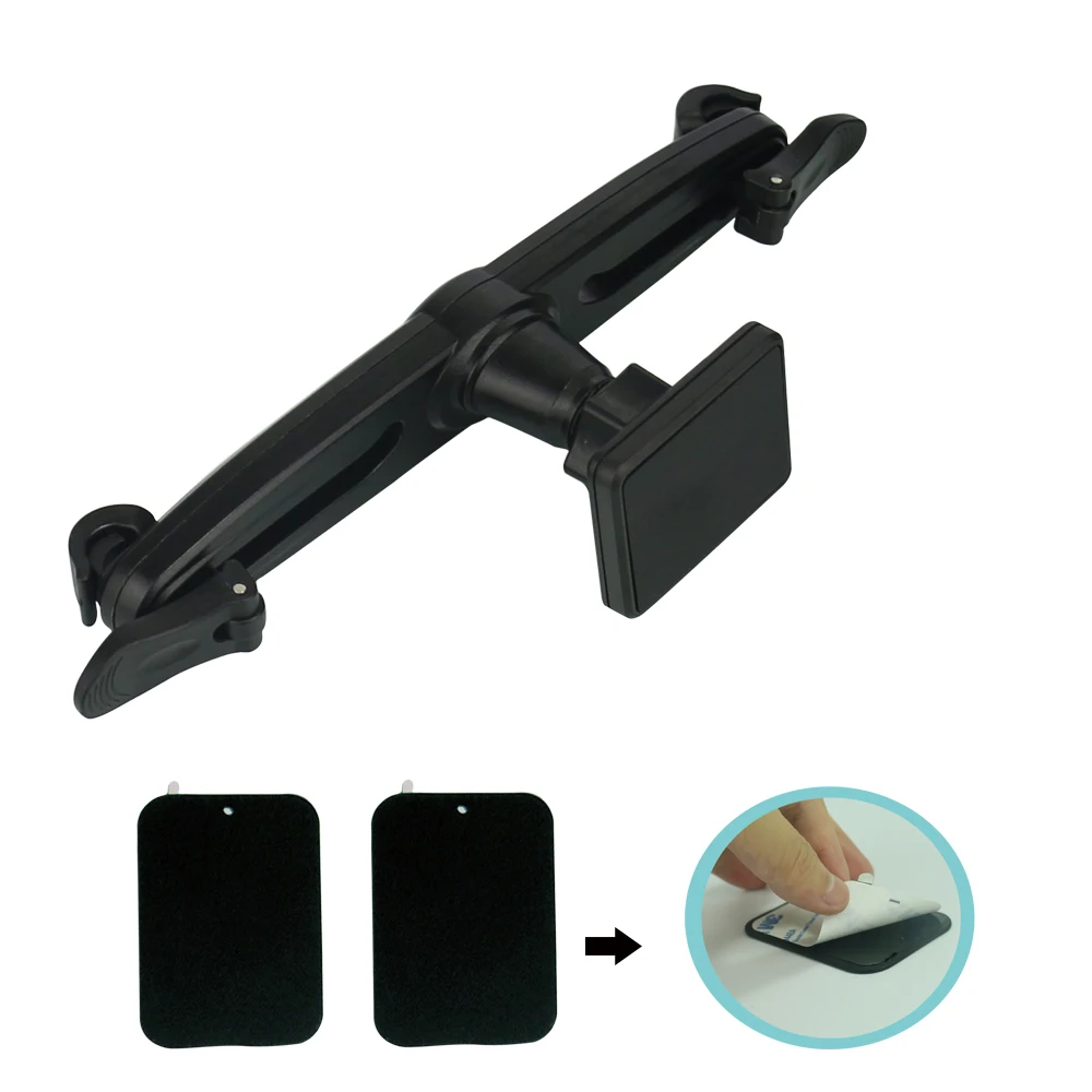 Magnetic car headrest mount holder for tablet