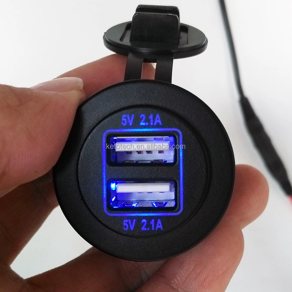 16V-32V Bus Coach seat USB port 5V 4.2A Dual USB Charge Socket