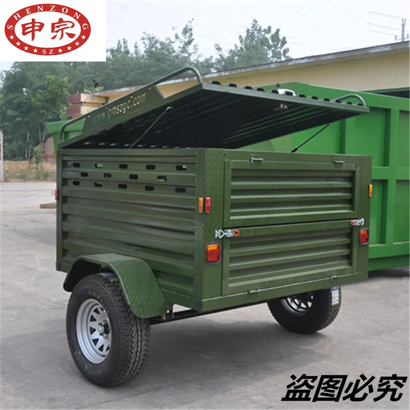 Galvanized Small Car Transporter Dolly Carrier Box Trailer