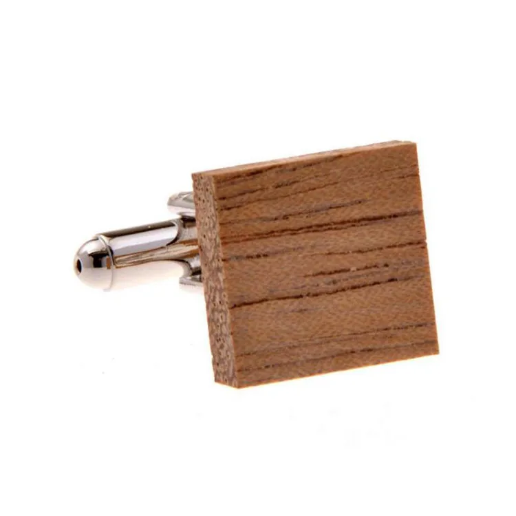 High quality novelty personalized custom wooden cufflinks for men