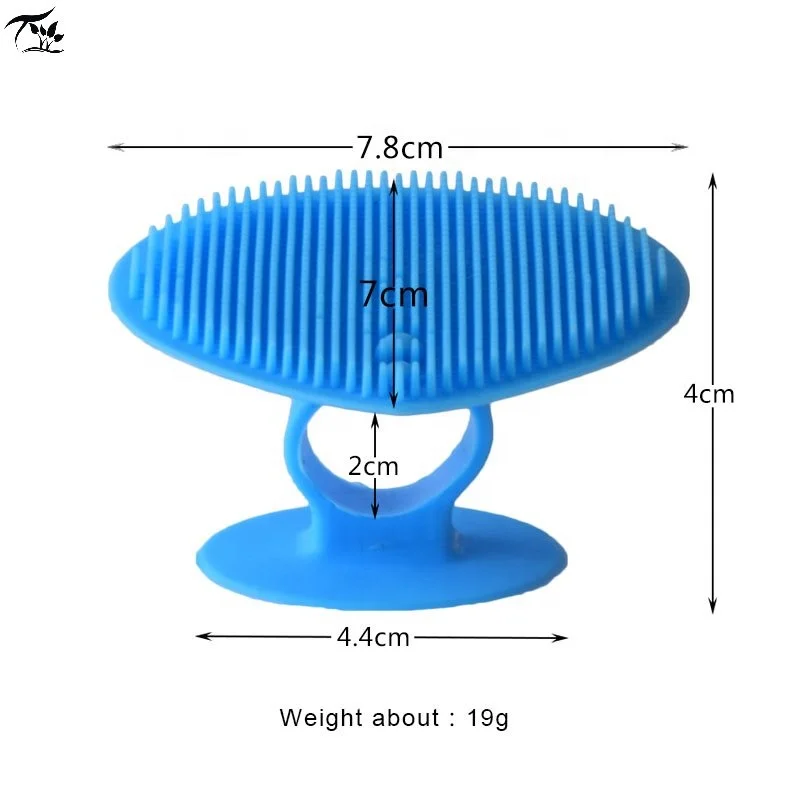 Thcker Silicone Facial Cleansing Pads Silicone Face Exfoliator Brush with Wash Scrubber