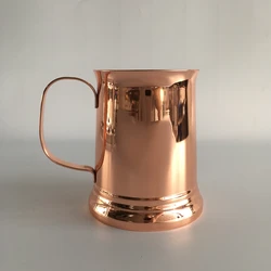 Wholesale Copper Double Wall Coffee Mug Stein Stainless Steel Drinking Beer Tankard