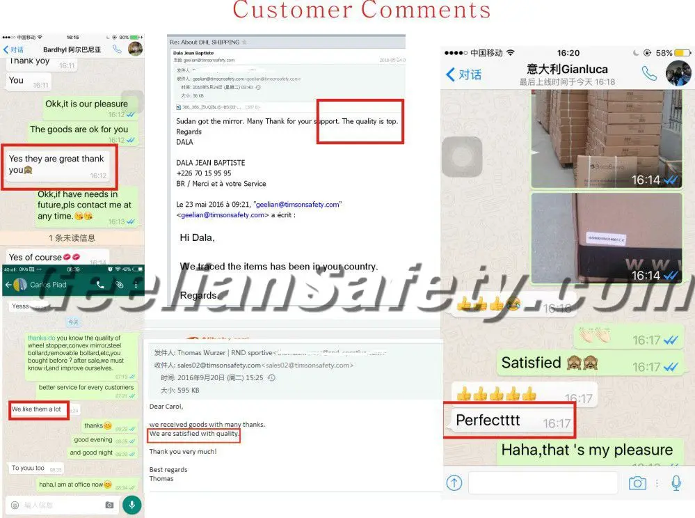 customer feedbacks