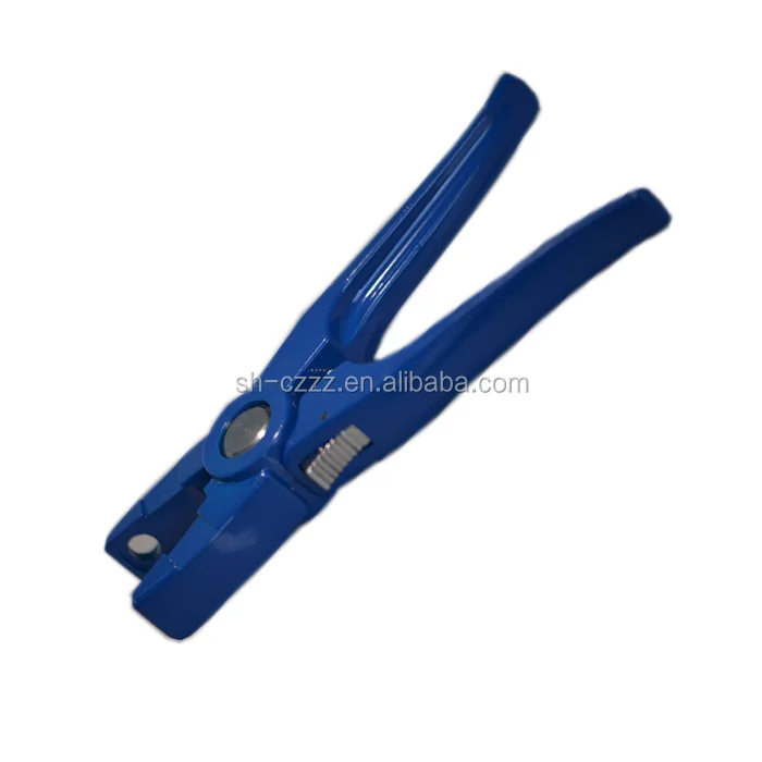 veterinary animal ear tag applicator for vet and animal using