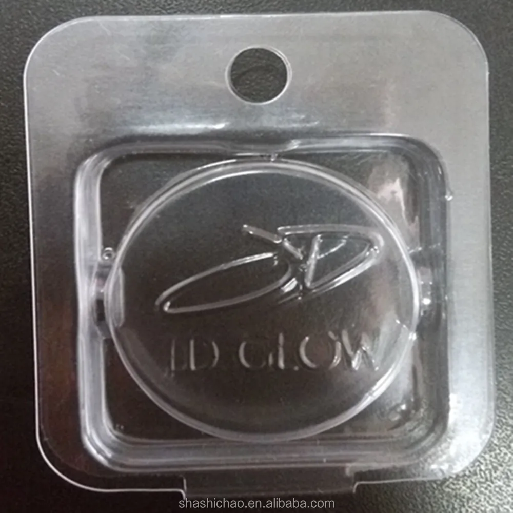 
accept customized clear eye shadow clamshell packaging 