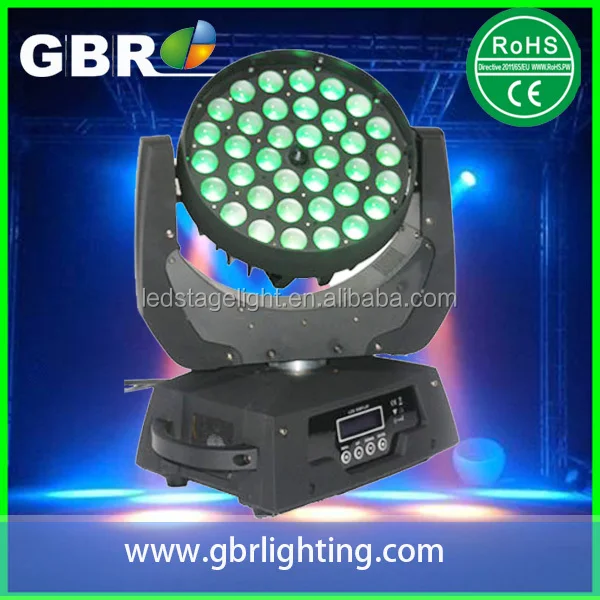 GBR 36PCS 10W Led ZOOM WASH moving head beam light the king of wash