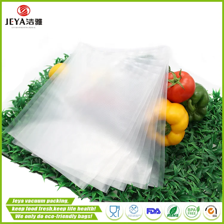 
Custom Printed Heat Seal Vacuum Plastic Bag for Household Sealer 