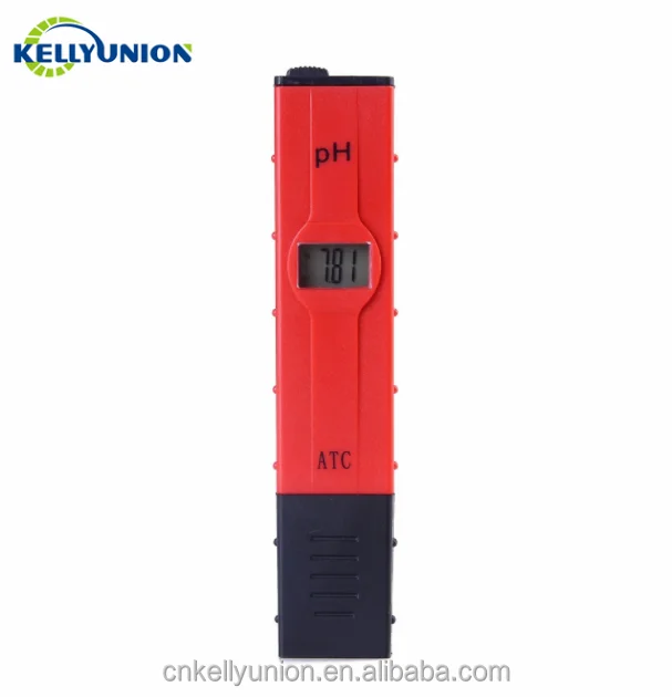 PH 0.0-14.0 LCD Display Digital PH Meter Tester Pen for Water Quality Food Aquarium Pool Hydroponics Pocket Size PH Tester