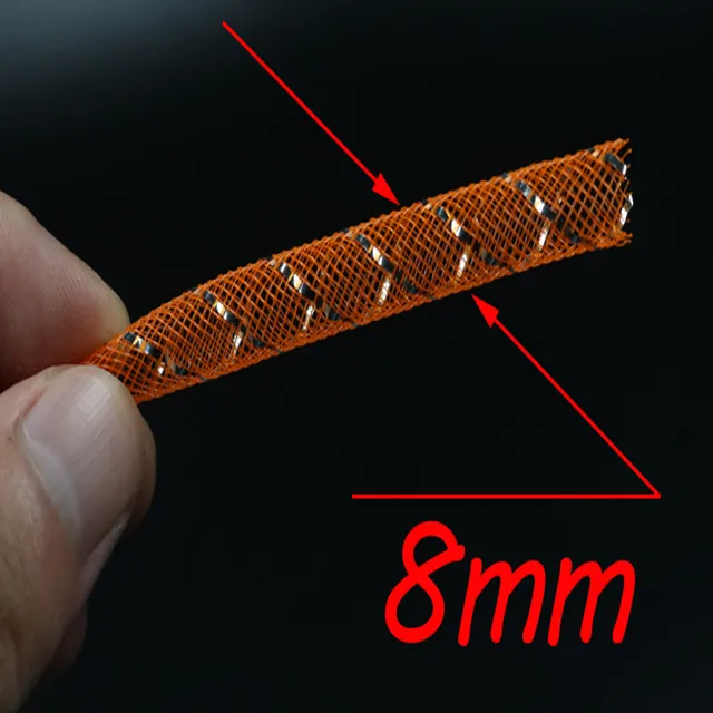 2M Mutlitple Color Flash Mylar Tinsel Mesh Tube Fly Tying Tube Fly Tying Materials